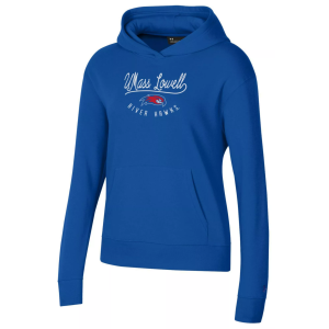 Under Armour Women's UMass Lowell River Hawks Royal Rival Fleece Hoodie, Small, Blue