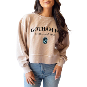 Chicka-D chicka-d Women's NJ/NY Gotham FC Arc Tan Corded Crewneck Sweatshirt, Medium - $70.00 at DICK'S Sporting Goods