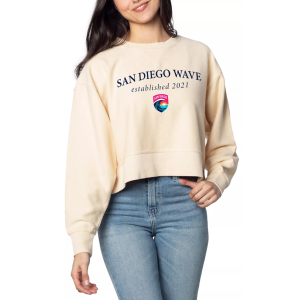 Chicka-D chicka-d Women's San Diego Wave FC Arc Off White Corded Crewneck Sweatshirt, Large - $70.00 at DICK'S Sporting Goods