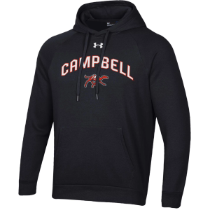 Under Armour Men's Campbell Fighting Camels Black Rival Fleece Pullover Hoodie, Medium
