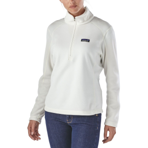 Patagonia Women's Micro D 1/4 Zip Fleece Pullover, Small, Birch White