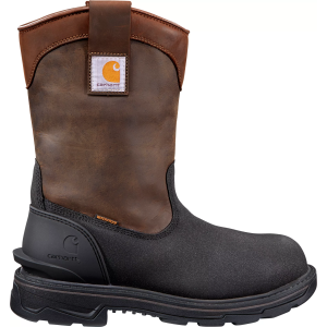 Carhartt Men's Ironwood 11" Waterproof Insulated Alloy Toe Wellington Work Boots, Size 8, Brown Oil Tanned