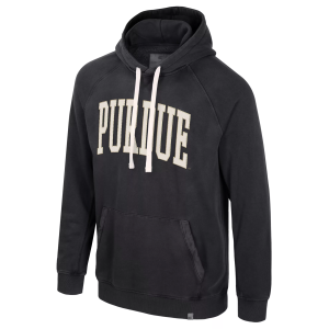 Colosseum Men's Purdue Boilermakers Black Cavendish Pullover Hoodie, Large