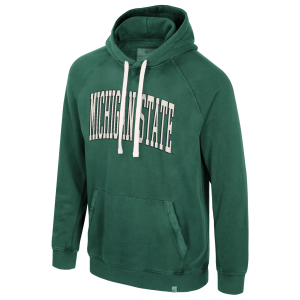 Colosseum Men's Michigan State Spartans Green Cavendish Pullover Hoodie, XL
