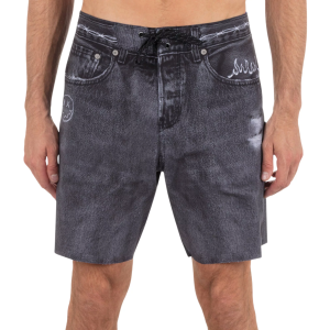 Hurley Men's Phantom - Eco Denim 18" Shorts, Size 32, Black
