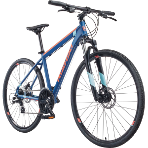 Nishiki Women's Anasazi Hybrid Bike, 700c, Blue/Sky/Coral2