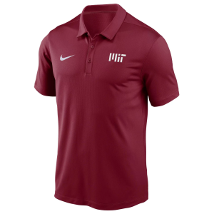 Nike Men's MIT Engineers Crimson Varsity Polo, Small, Red