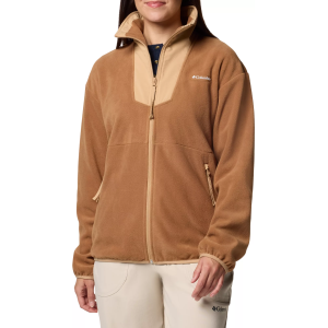 Columbia Women's Sequoia Grove Full Zip Fleece, XS, Camel Brown/Canoe