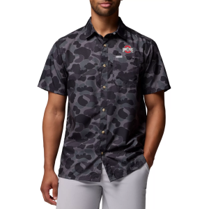 Columbia Men's Ohio State Buckeyes Black Super Slack Tide T-Shirt, Small
