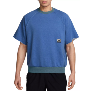 Nike Men's Dri-FIT Gym Heritage Fleece Shirt, XXL, Comet Blue