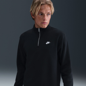 Nike Nike Men's Sportswear Club 1/2 Zip Fleece Sweatshirt, Small, Black - $70.00 at DICK'S Sporting Goods