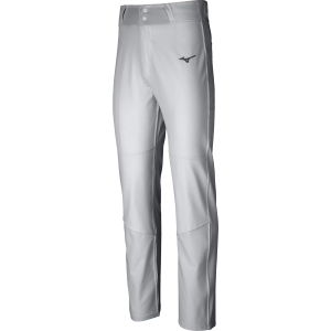 Mizuno Men's Pro Woven Baseball Pants, Medium, Grey