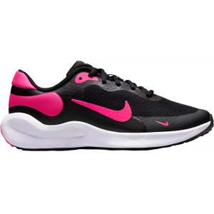 Nike Kids' Grade School Revolution 7 Running Shoes, Size 1, Black/White/Pink