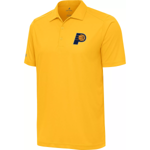 Antigua Men's Indiana Pacers Tribute Yellow Polo, Small