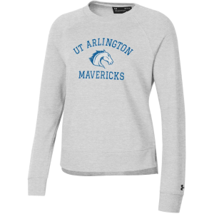 Under Armour Under Armour Women's UT Arlington Mavericks Silver Heather Arch Crewneck Sweatshirt, Small, Gray - $64.00 at DICK'S Sporting Goods