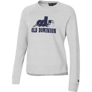 Under Armour Women's Old Dominion Monarchs Silver Rival Fleece Crew Pullover Sweatshirt, Small, Gray