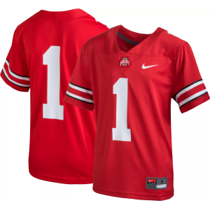 Nike Youth Ohio State Buckeyes #1 Scarlet Game Football Jersey, Size 4, Team
