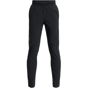 Under Armour Boys' Unstoppable Tapered Training Pants, XS, Black/Pitch Gray