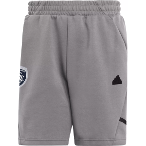 adidas Adult Sporting Kansas City 2024 Travel Dark Grey Shorts, Men's, Large, Gray
