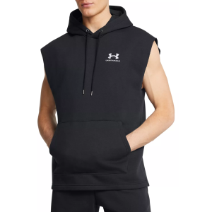 Under Armour Under Armour Men's Icon Fleece Sleeveless Hoodie, XS, Black/White - $60.00 at DICK'S Sporting Goods