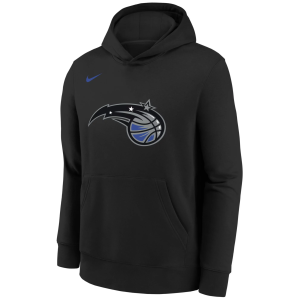 Nike Youth Orlando Magic Club Logo Fleece Pullover Hoodie, Medium, Black
