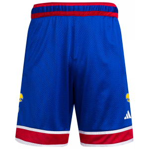 adidas Men's Kansas Jayhawks Royal Swingman Basketball Shorts, Medium, Blue