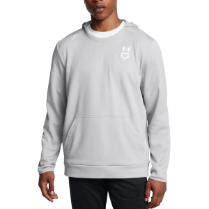Under Armour Men's Utility Baseball Hoodie, Small, Mod Gray Light Heather/Wt