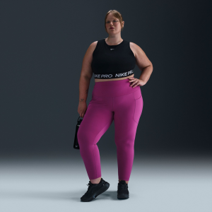 Nike Nike Women's One High-Waisted 7/8 Leggings with Pockets (Plus Size), 1X, Hot Fuchsia - $60.00 at DICK'S Sporting Goods