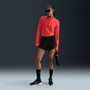 Nike Women's Swift Dri-FIT 2.5" Brief-Lined Running Shorts, XS, Black/Ref Silv