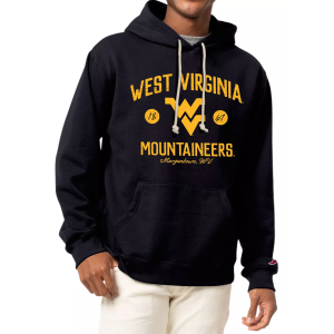 League-Legacy Men's West Virginia Mountaineers Blue Fleece Pullover Hoodie, Small