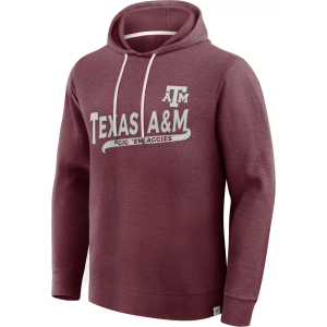 NCAA Men's Texas A&M Aggies Maroon Huddle Long Sleeve Pullover Hoodie, XL, Red