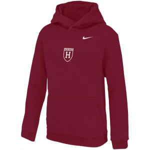 Nike Youth Harvard Crimson Crimson Club Logo Pullover Hoodie, Medium, Red