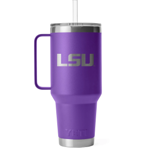 YETI LSU Tigers 42 oz. Rambler Mug with Straw Lid