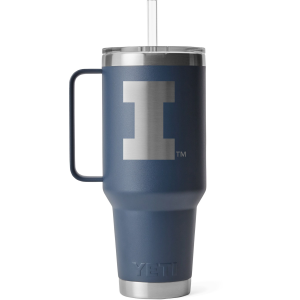 YETI Illinois Fighting Illini 42 oz. Rambler Mug with Straw Lid