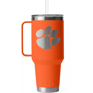 YETI Clemson Tigers 42 oz. Rambler Mug with Straw Lid