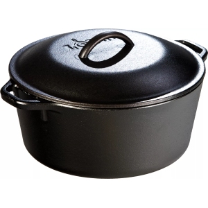 Lodge 5 Quart Cast Iron Dutch Oven, Fire