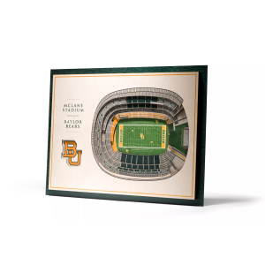 YouTheFan Baylor Bears 5-Layer StadiumViews 3D Wall Art