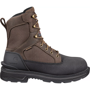 Carhartt Men's Ironwood 8" Waterproof Insulated Alloy Toe Work Boots, Brown Oil Tanned