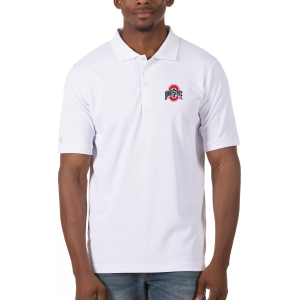 Antigua Men's Ohio State Buckeyes White Legacy Pique Polo, Large