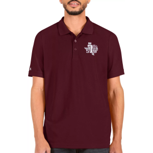 Antigua Men's Texas Southern Tigers Maroon Legacy Polo, Large, Red