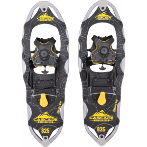 Cascade Mountain Tech Unisex Pinnacle Spin Snowshoe Kit, Medium, Black