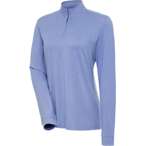 Antigua Antigua Women's Mentor 1/4 Zip Mock Neck Long-Sleeve Golf Polo, Small, Lavender Heather - $59.99 at DICK'S Sporting Goods