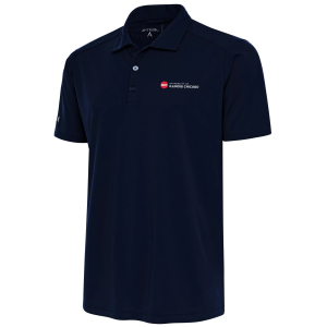 Antigua Men's UIC Flames Navy Tribute Performance Polo, Small, Blue