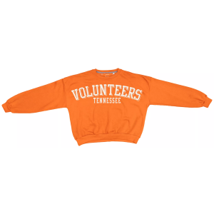 Pressbox Women's Tennessee Volunteers Light Orange Oversized Fleece Hoodie, Small
