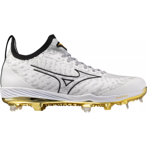 Mizuno Mizuno Pro Metal Baseball Cleats, Size 7.5, White/Gold - $71.98 at DICK'S Sporting Goods