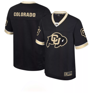 Colosseum Men's Colorado Buffaloes Black Hits Football Jersey, Large