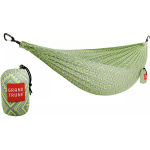 Grand Trunk Printed Double Hammock with Straps, Green Mamba Print
