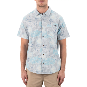 Hurley Men's One and Only Lido Stretch Short Sleeve Shirt, Medium, Platinum