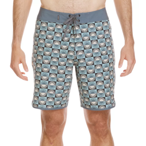 Quiksilver Men's SurfSilk Scallop 19" Board Shorts, Size 34, Jade Grey