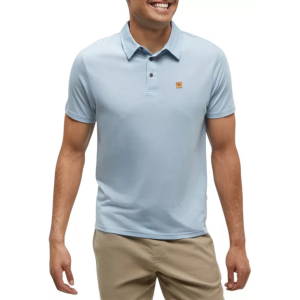 tentree Men's Astir Polo, Small, Blue Haze Heather